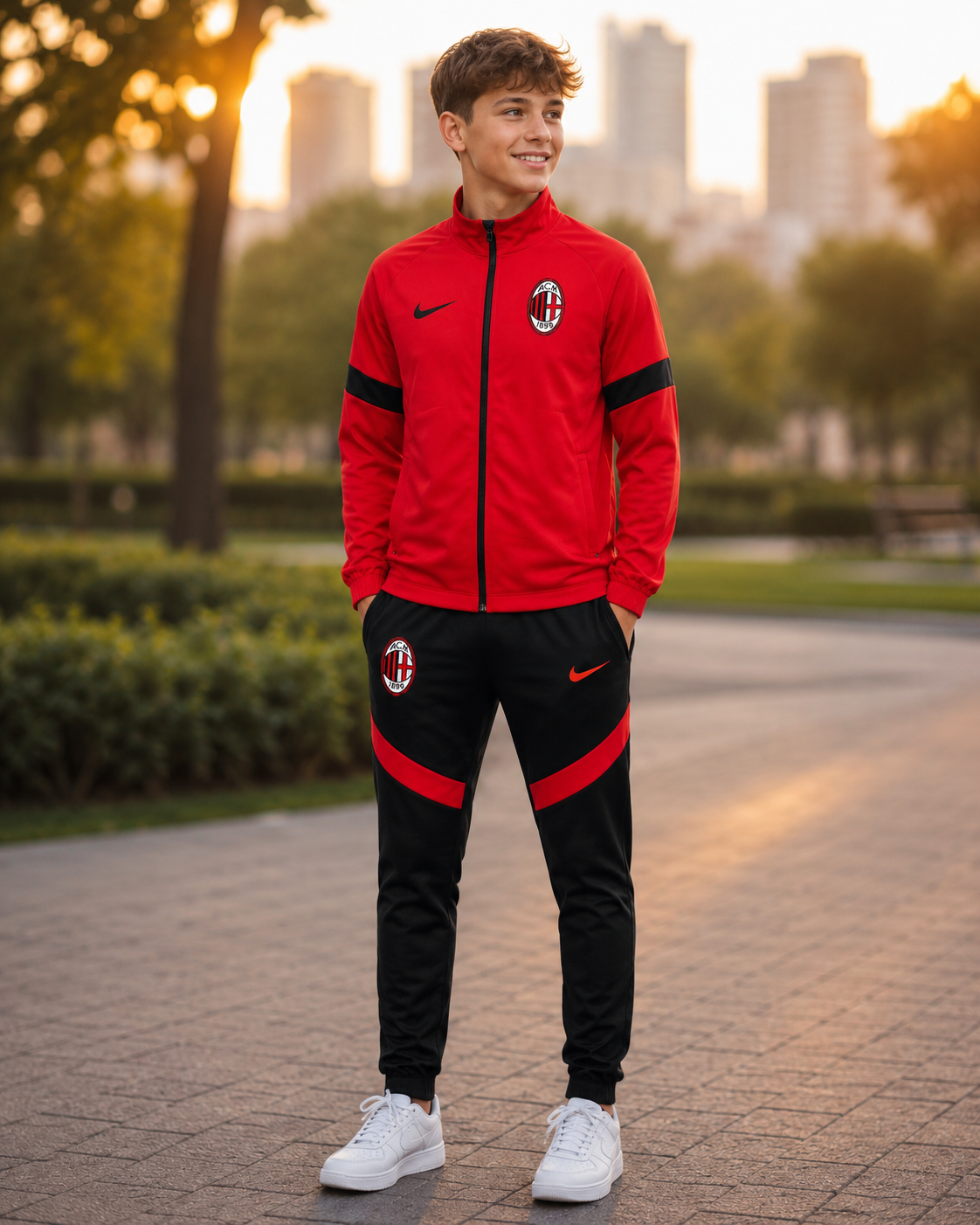 DEČIJA TRENERKA AC MILAN 🔴⚫⚽