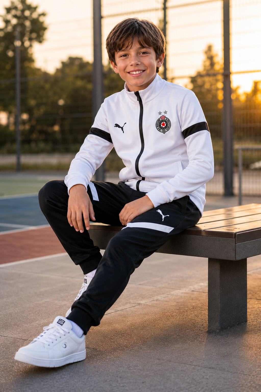DEČIJA TRENERKA PARTIZAN – BLACK-WHITE ⚫⚪⚽