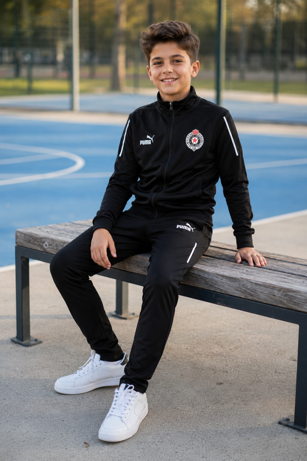 DEČIJA TRENERKA PARTIZAN – BLACK ⚫⚽