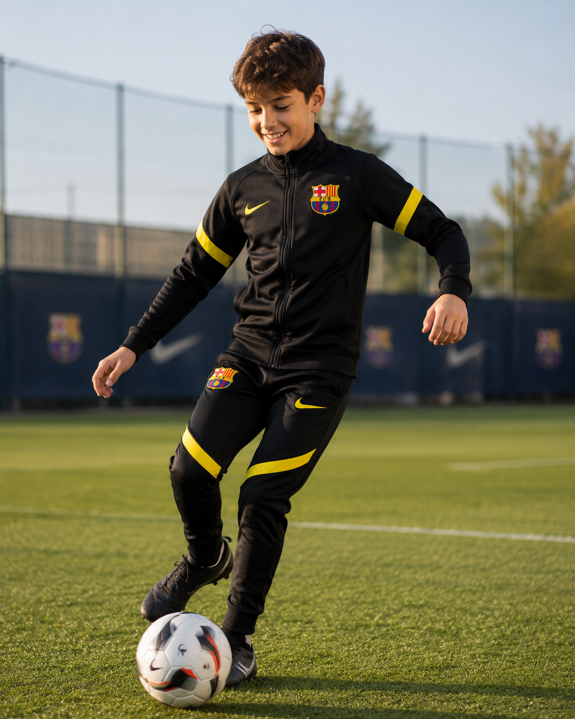 DEČIJA TRENERKA BARSELONA – BLACK-YELLOW ⚫🟡⚽