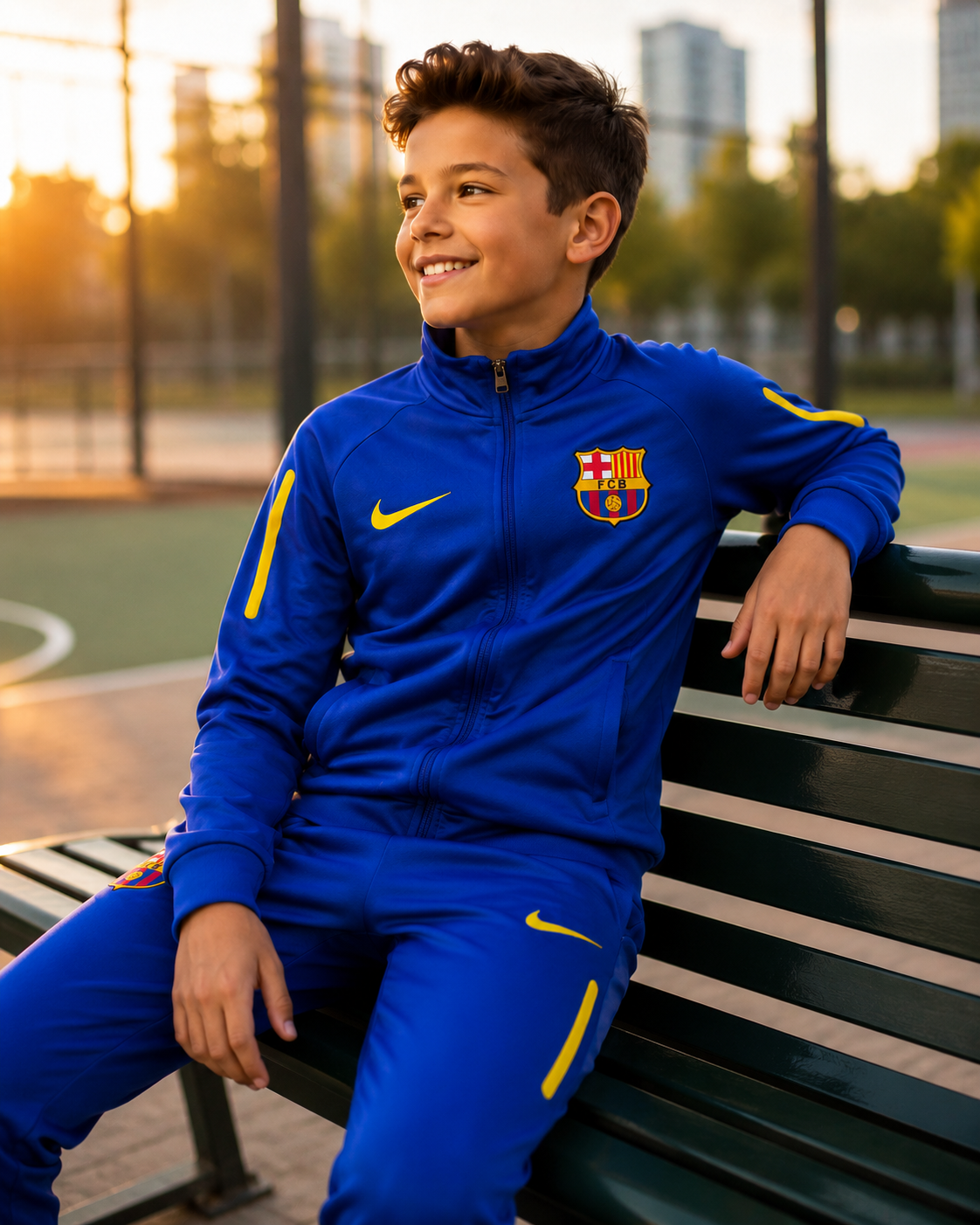 DEČIJA TRENERKA BARSELONA – BLUE 🔵⚽