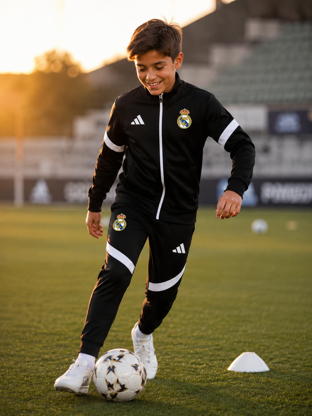 DEČIJA TRENERKA REAL MADRID – BLACK ⚫⚽