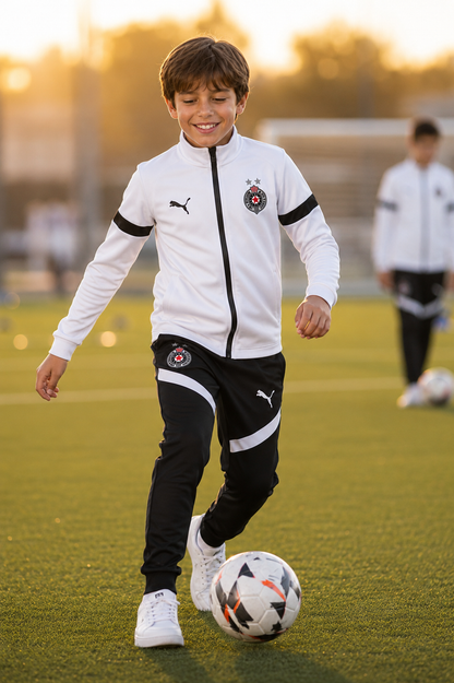 DEČIJA TRENERKA PARTIZAN – BLACK-WHITE ⚫⚪⚽