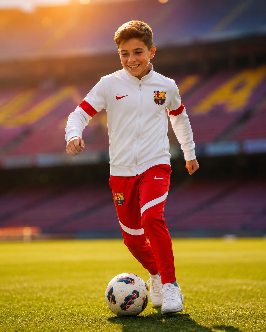 DEČIJA TRENERKA BARSELONA – RED-WHITE 🔴⚪⚽