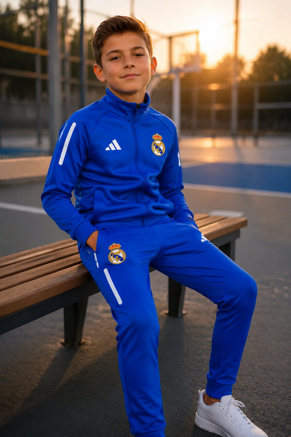 DEČIJA TRENERKA REAL MADRID – BLUE-WHITE 🔵⚽