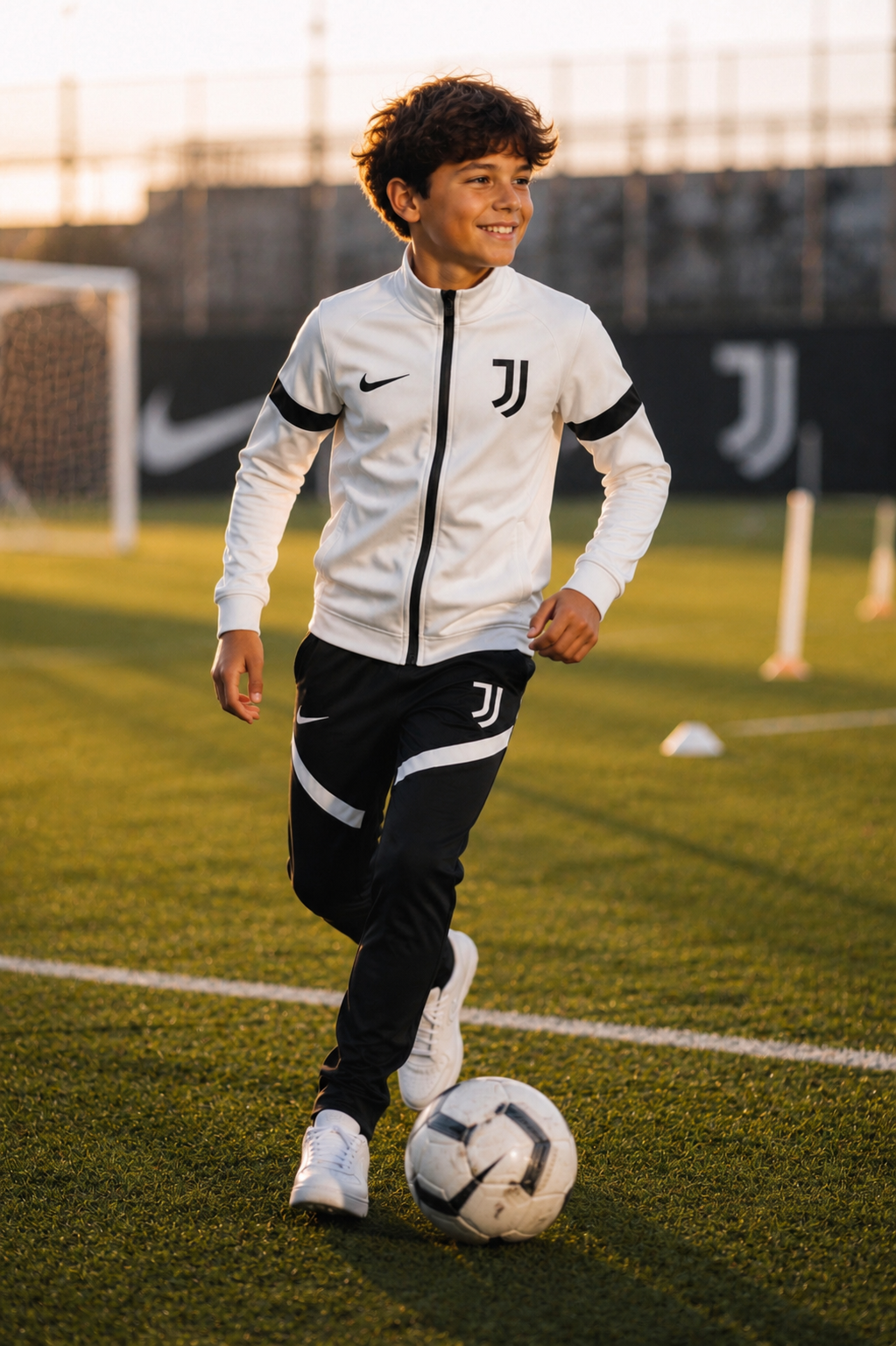 DEČIJA TRENERKA JUVENTUS – BLACK-WHITE ⚫⚪⚽