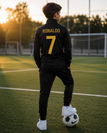 DEČIJA TRENERKA EN-NASR, RONALDO – BLACK ⚫🟡⚽