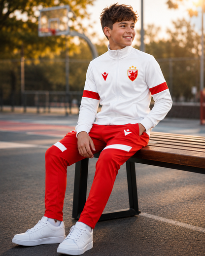 DEČIJA TRENERKA CRVENA ZVEZDA – RED-WHITE 🔴⚪⚽