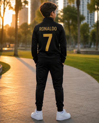 DEČIJA TRENERKA EN-NASR, RONALDO – BLACK ⚫🟡⚽