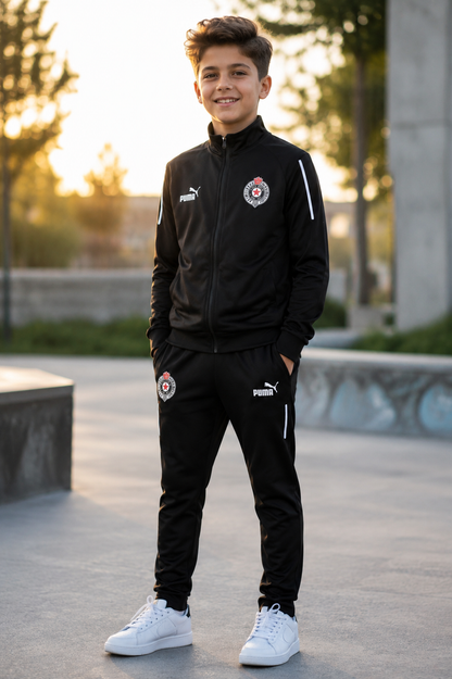 DEČIJA TRENERKA PARTIZAN – BLACK ⚫⚽