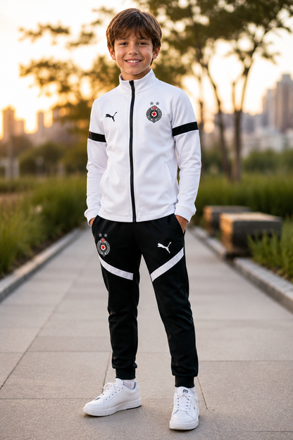 DEČIJA TRENERKA PARTIZAN – BLACK-WHITE ⚫⚪⚽