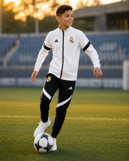 DEČIJA TRENERKA REAL MADRID – BLACK-WHITE ⚫⚪⚽