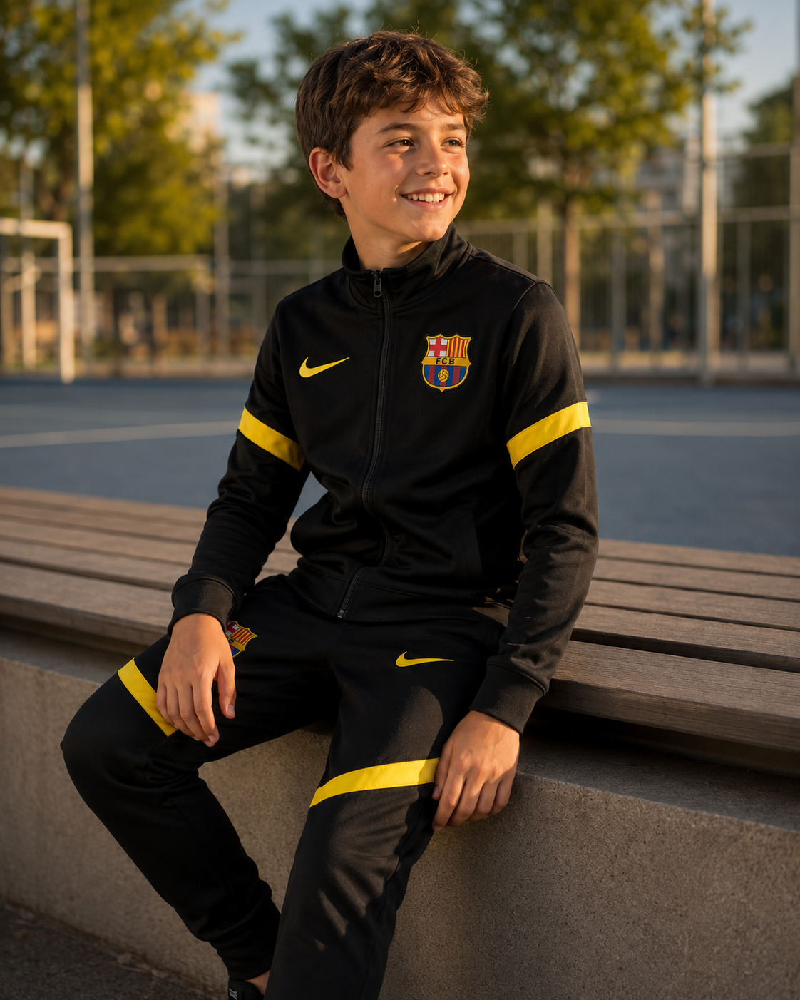 DEČIJA TRENERKA BARSELONA – BLACK-YELLOW ⚫🟡⚽