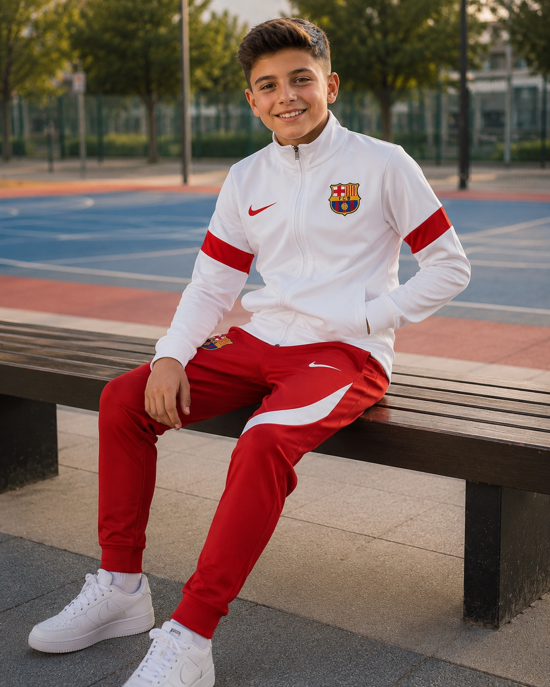 DEČIJA TRENERKA BARSELONA – RED-WHITE 🔴⚪⚽